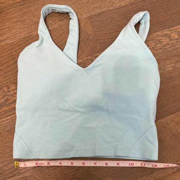 Lululemon Align Tank Top - Light Support, A/B Cup - Icing Blue - Size 4 - Picture 4 of 5